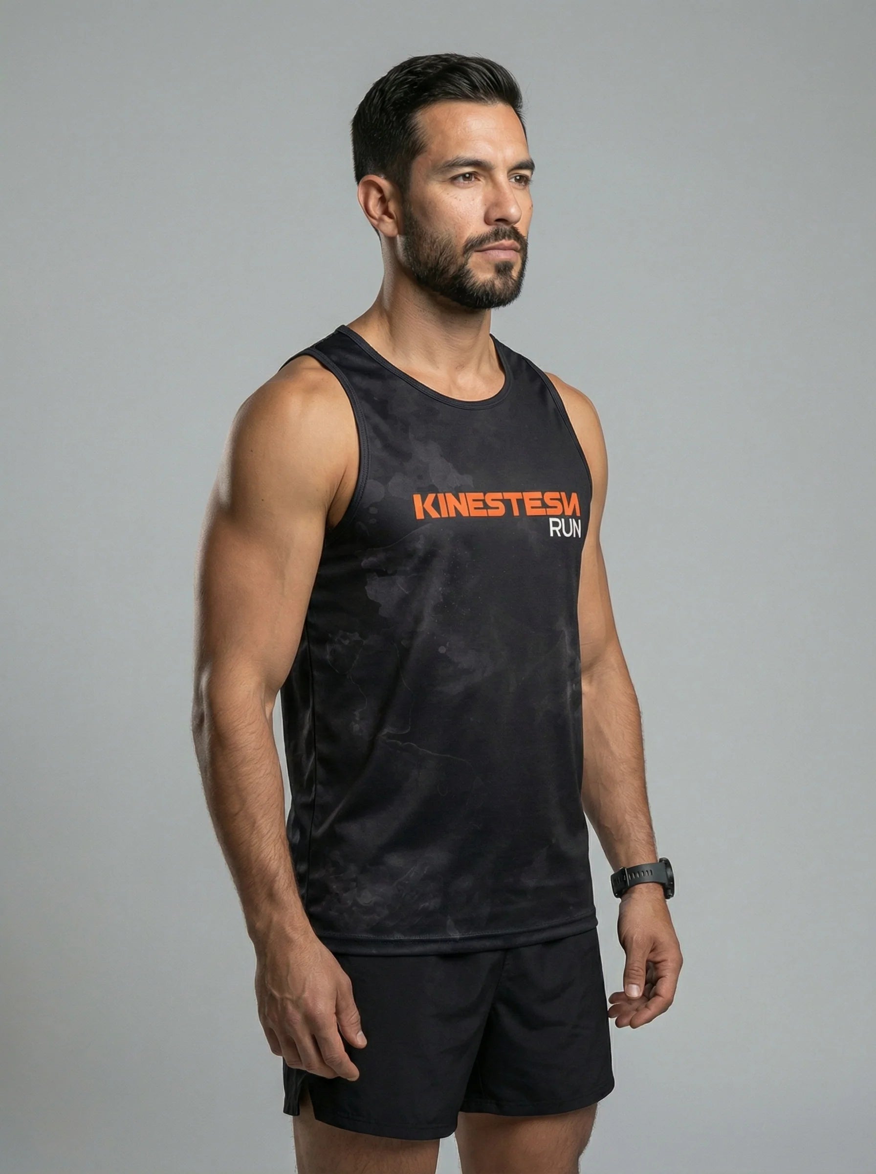 PLAYERA TANK KINESTESIA RUN 2.0 · BLACK EDITION HOMBRE