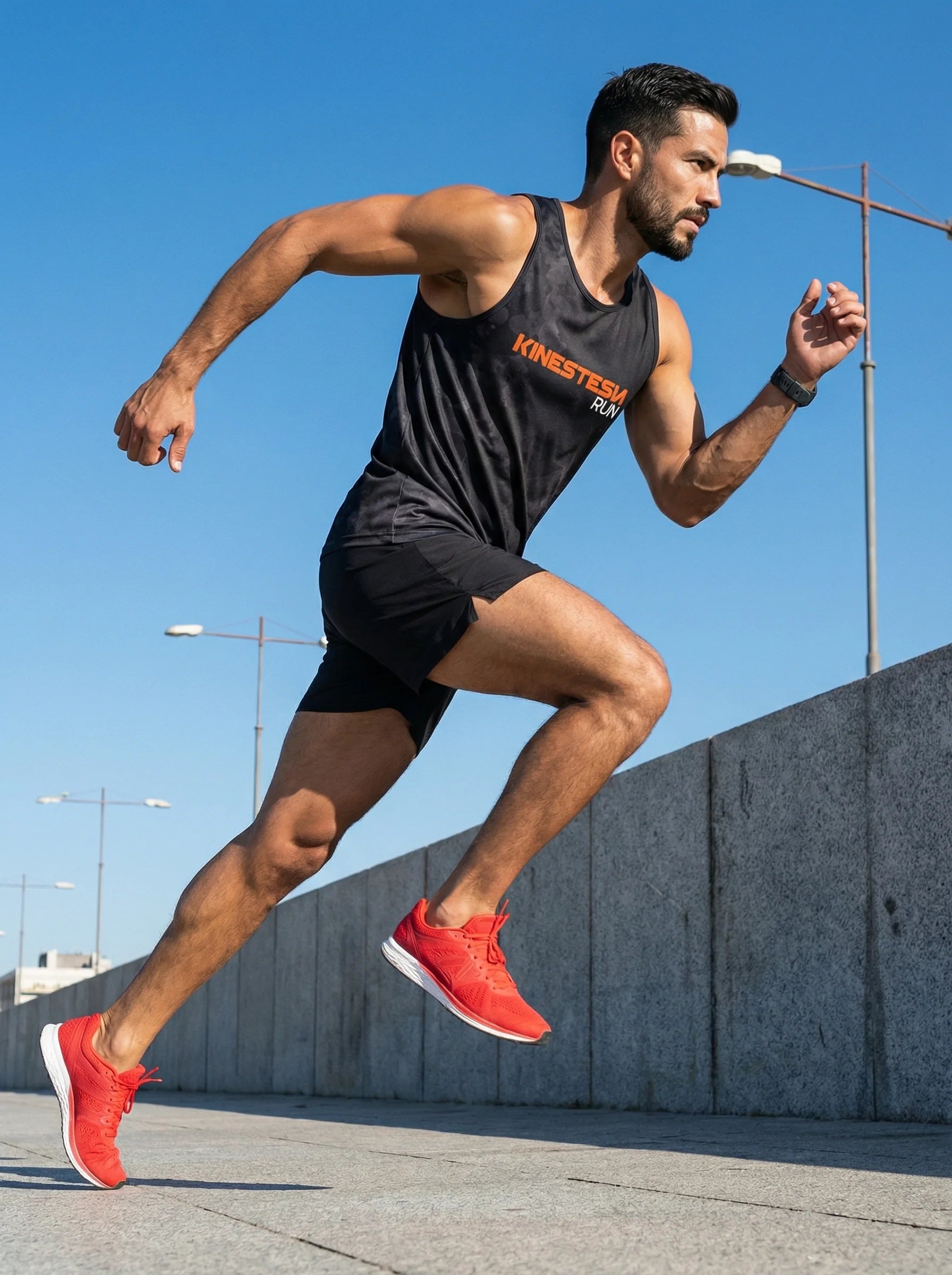 PLAYERA TANK KINESTESIA RUN 2.0 · BLACK EDITION HOMBRE