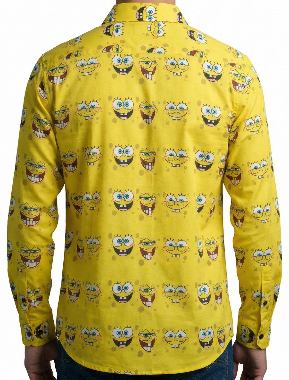 Camisa Hombre Casual Amarilla Bob Esponja