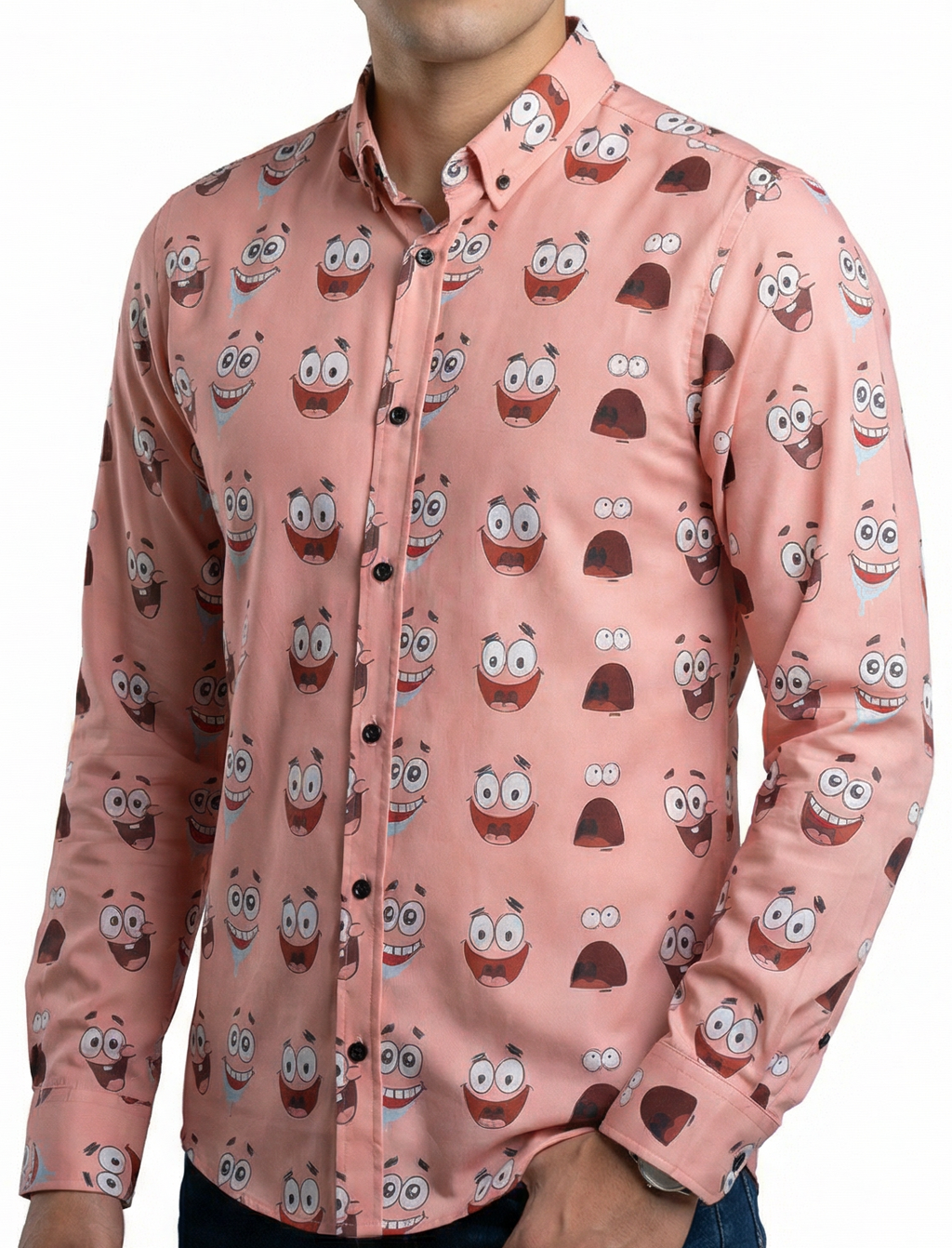 Camisa Hombre Casual Rosa Patricio Estrella
