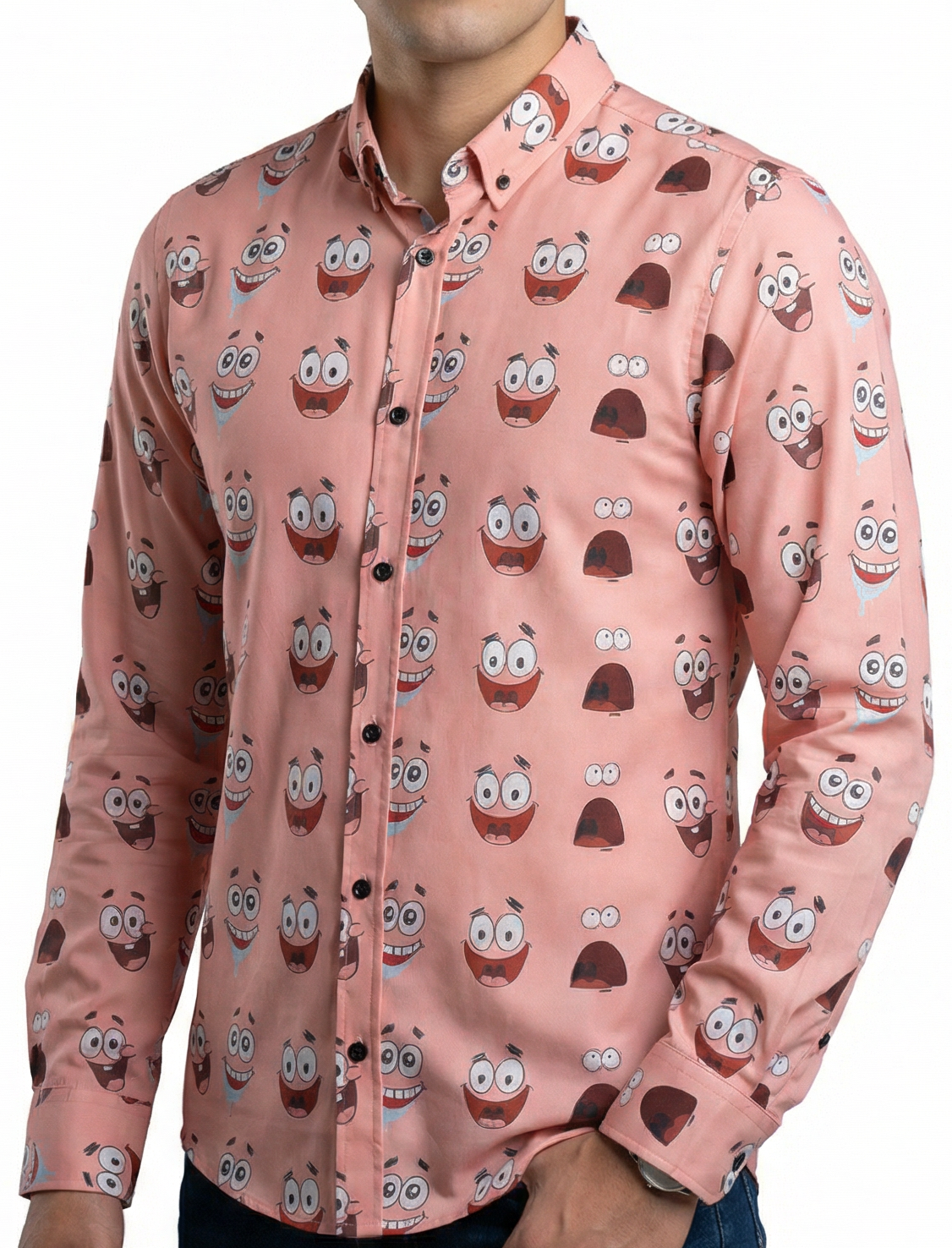 Camisa Hombre Casual Rosa Patricio Estrella