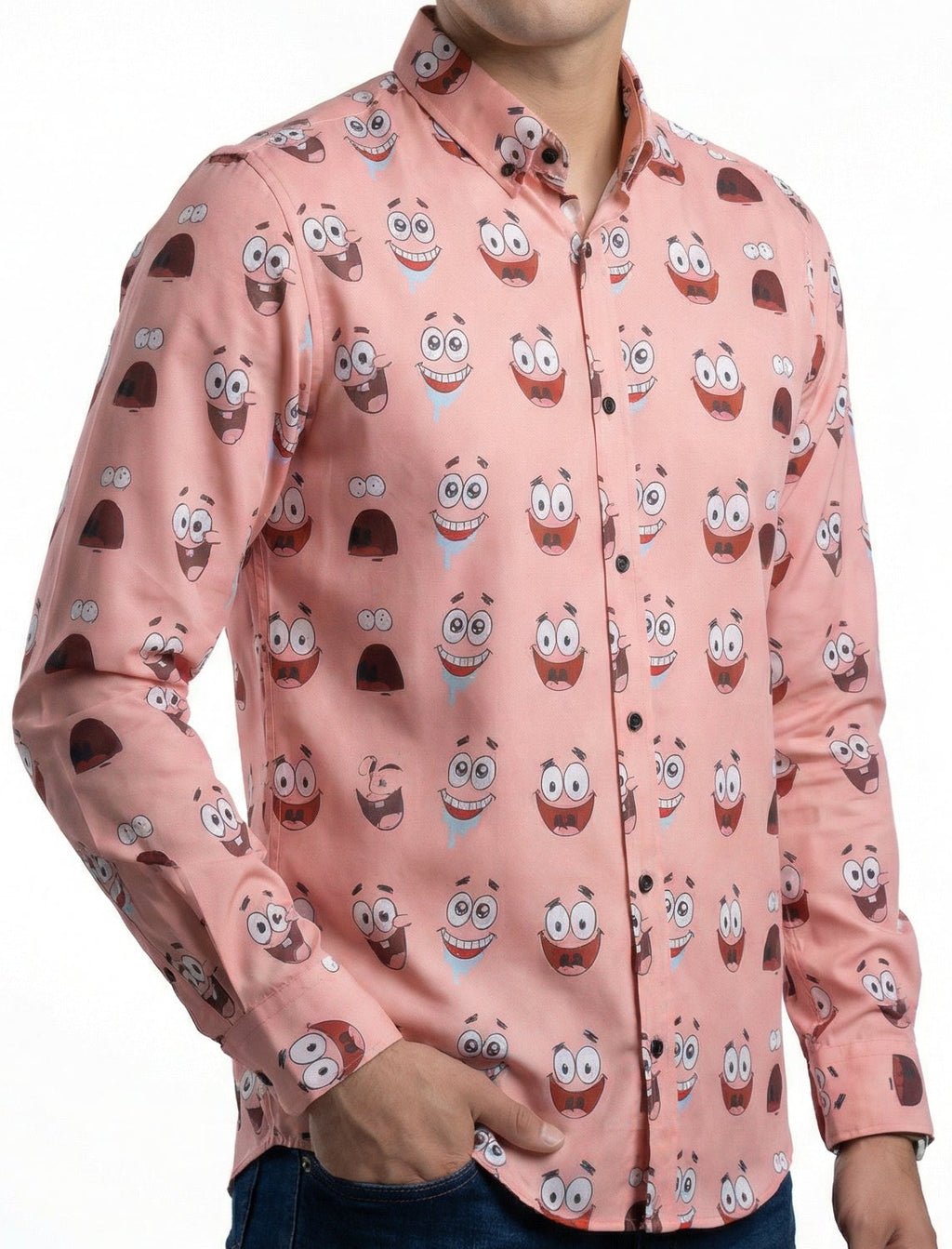 Camisa Hombre Casual Rosa Patricio Estrella