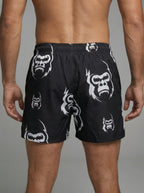 SHORT DEPORTIVO NEGRO JUNGLE CON LICRA PARA HOMBRE KINESTESIA
