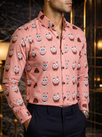 Camisa Hombre Casual Rosa Patricio Estrella