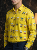 Camisa Hombre Casual Amarilla Bob Esponja