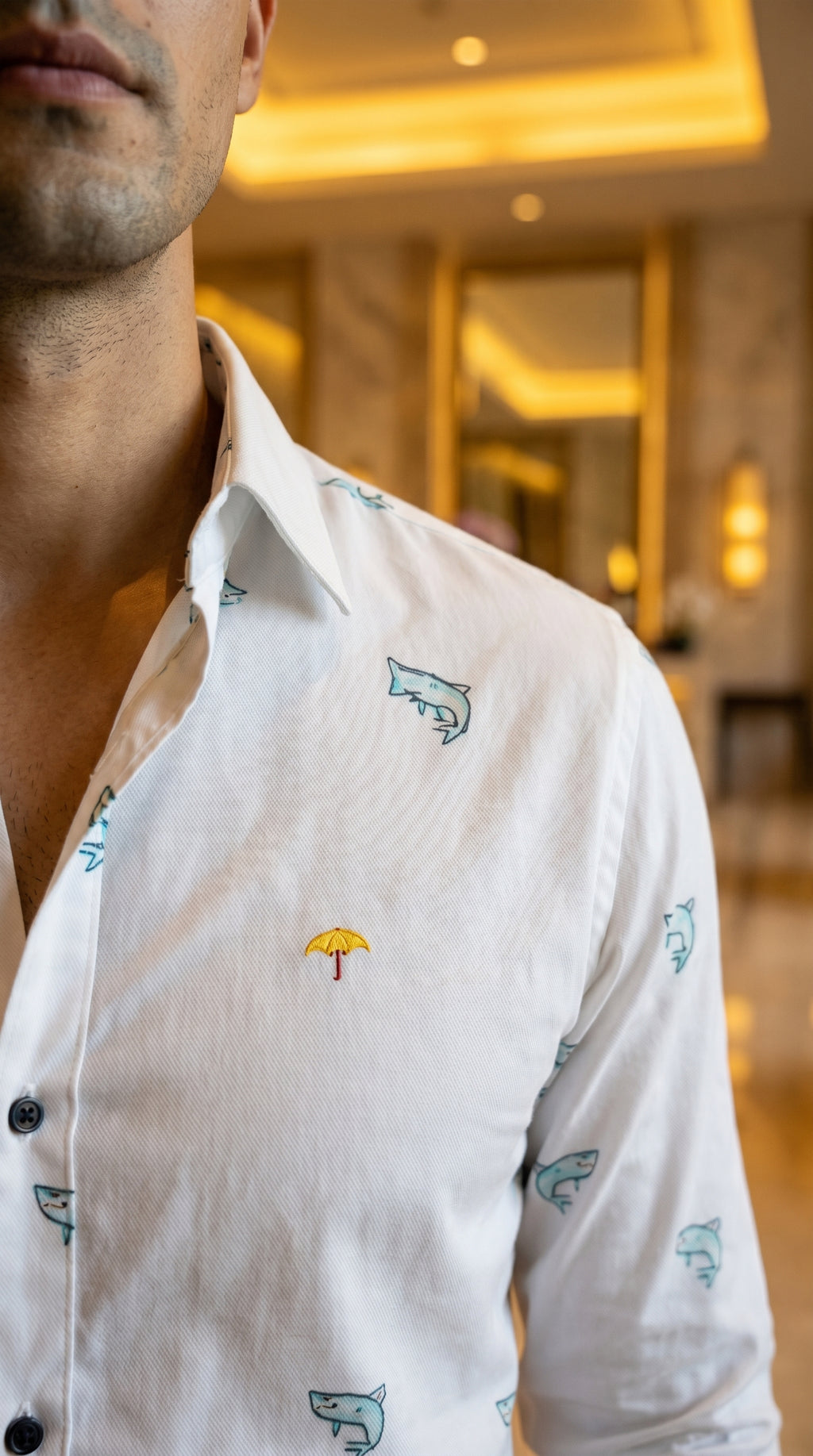 Camisa de Hombre   — Moon & Rain. Prenda elegante y moderna.