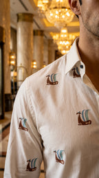 Camisa de Hombre   — Moon & Rain. Prenda elegante y moderna.