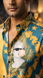 Camisa de Hombre   — Moon & Rain. Prenda elegante y moderna.