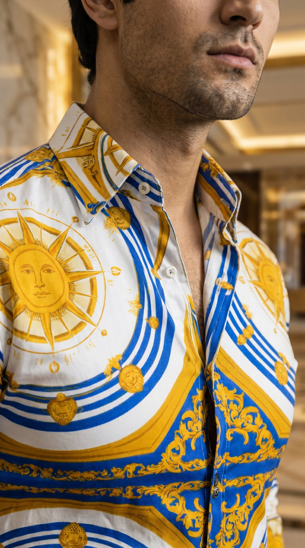 Camisa de Hombre   — Moon & Rain. Prenda elegante y moderna.