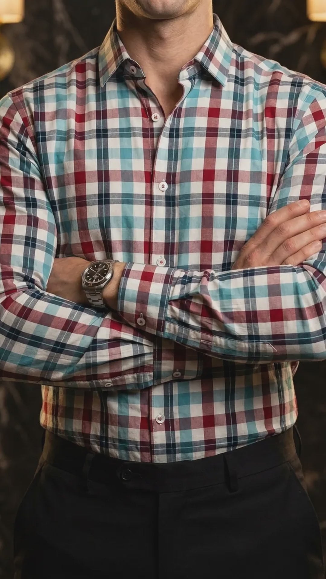 Camisa Hombre Casual Cuadros Azul, Vino, Negros, Bla (video)
