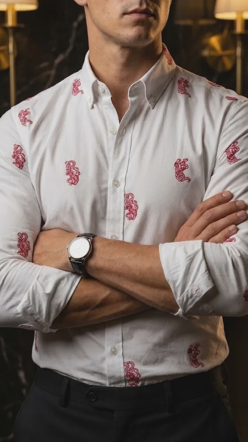 Camisa Crimson Tiger White | Moon & Rain (video)