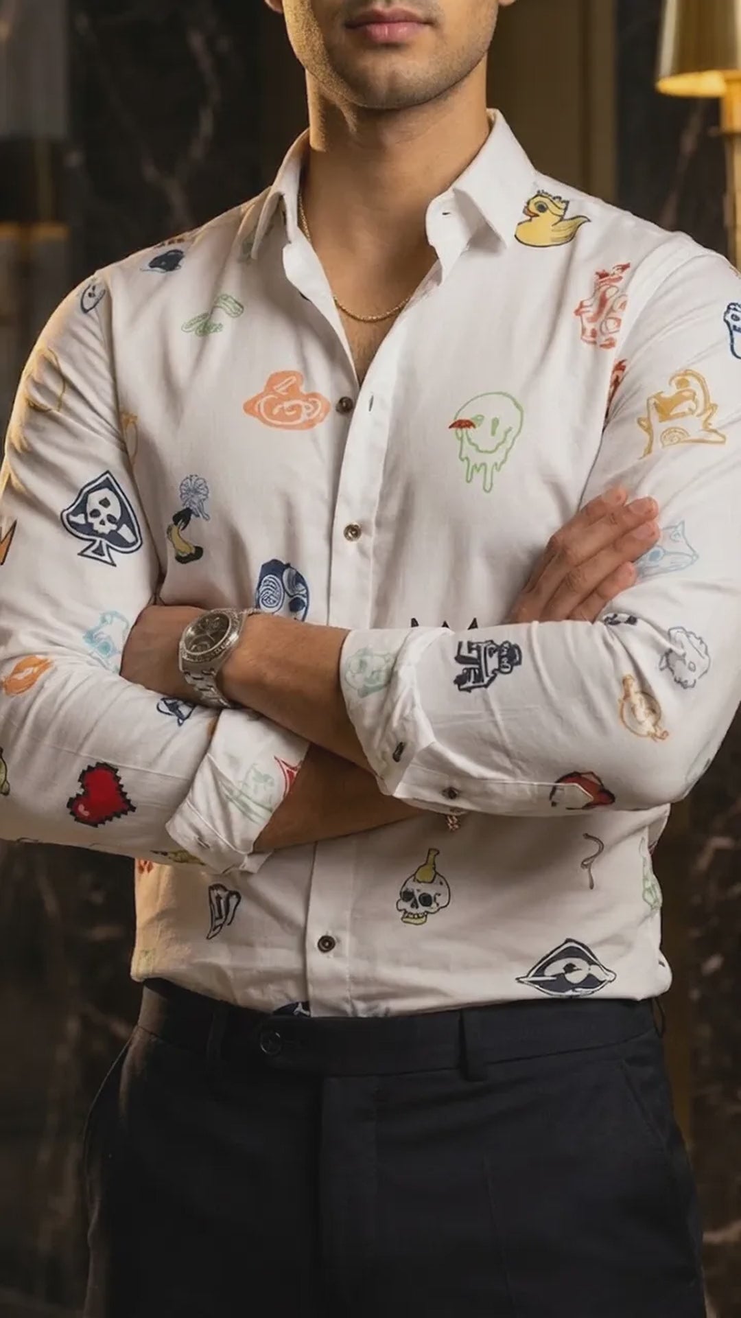 Camisa Hombre Casual Figuras Prism Pixel - Spectrum  (video)