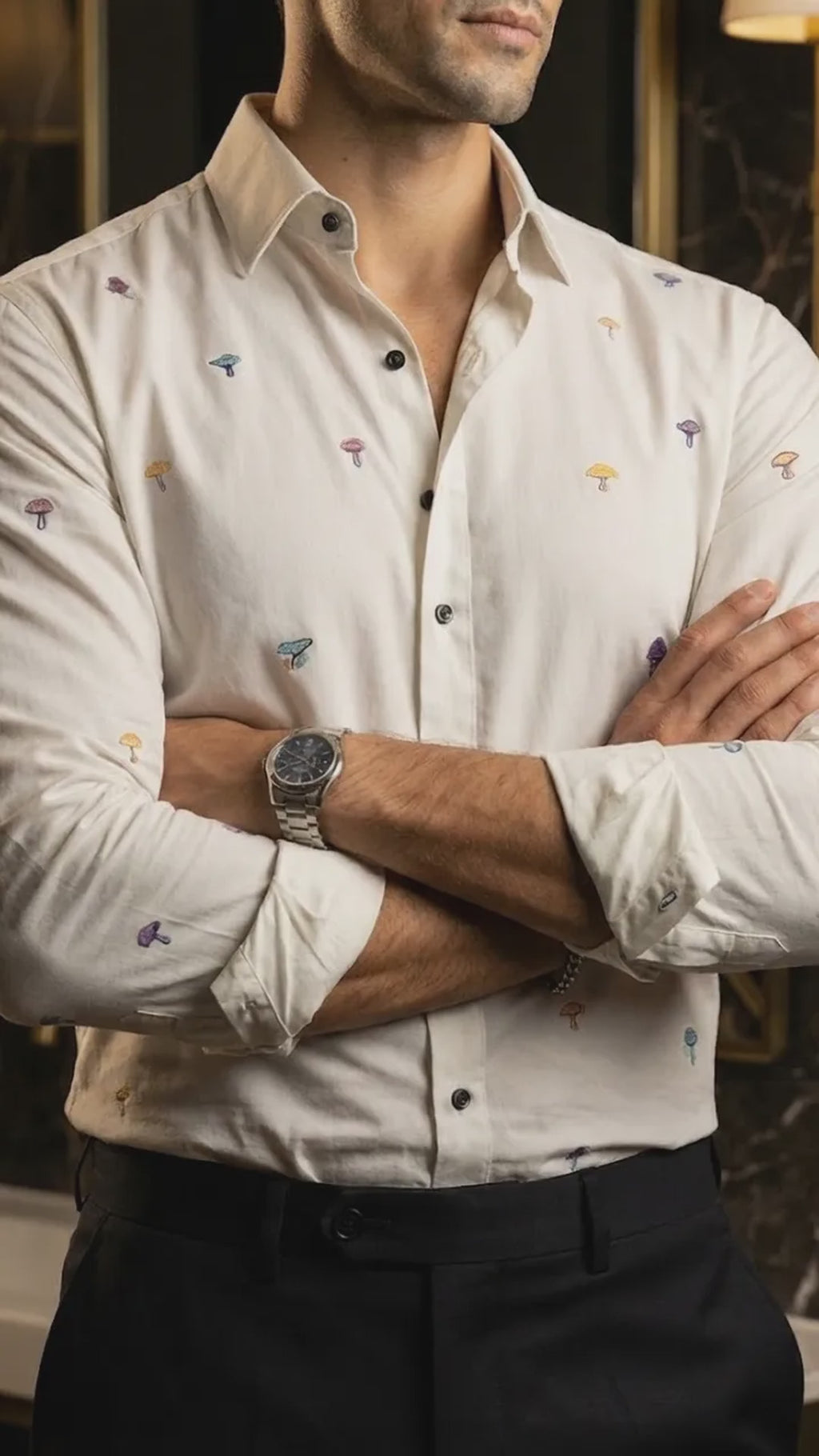 Camisa Hombre Casual Figuras Zenith Flora - Minimal  (video)