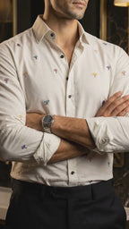 Camisa Hombre Casual Figuras Zenith Flora - Minimal  (video)