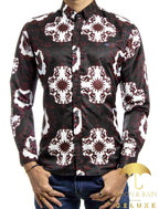Camisa Hombre Casual Slim Fit Negra Zorro Y Sol Vino - 34 (S)-Tiendas Platino