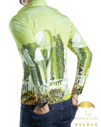 Camisa Hombre Casual Slim Fit Palacios Verde Lima - 34 (S)-Tiendas Platino
