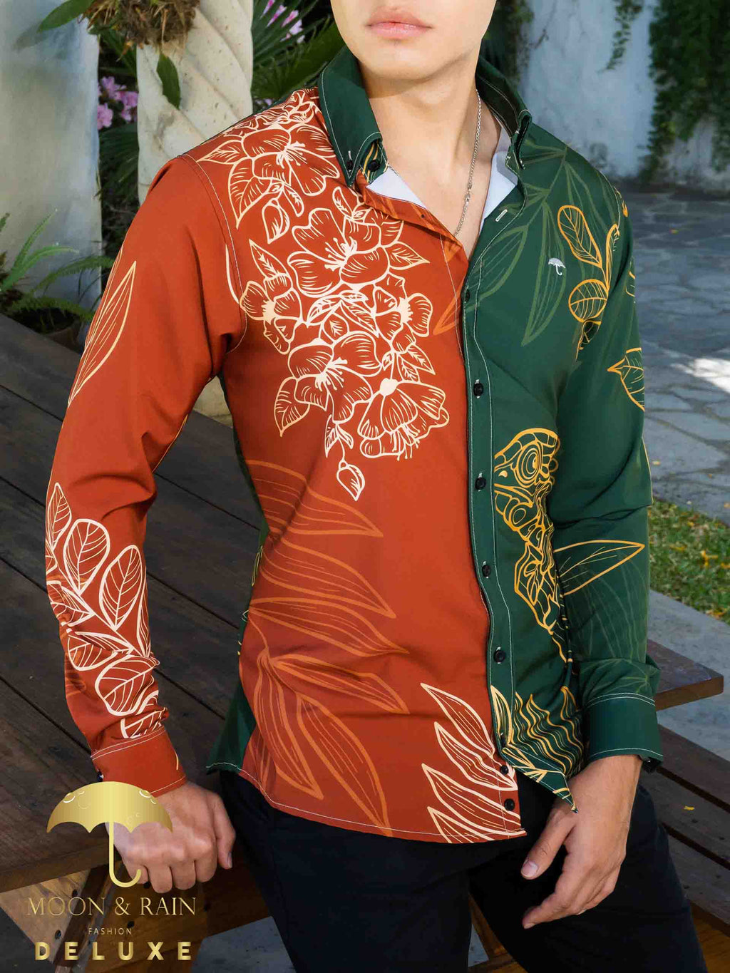 Camisa Hombre Casual Slim Fit Camaleón - 34 (S)-Tiendas Platino