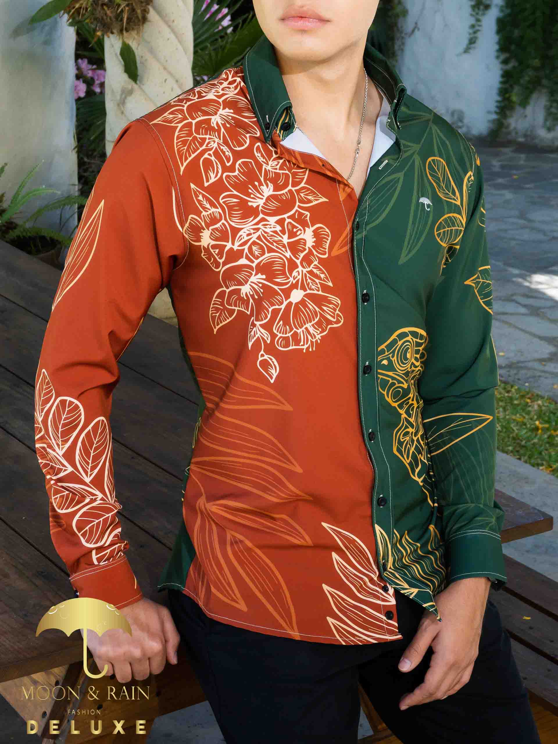 Camisa Hombre Casual Slim Fit Camaleón - 34 (S)-Tiendas Platino