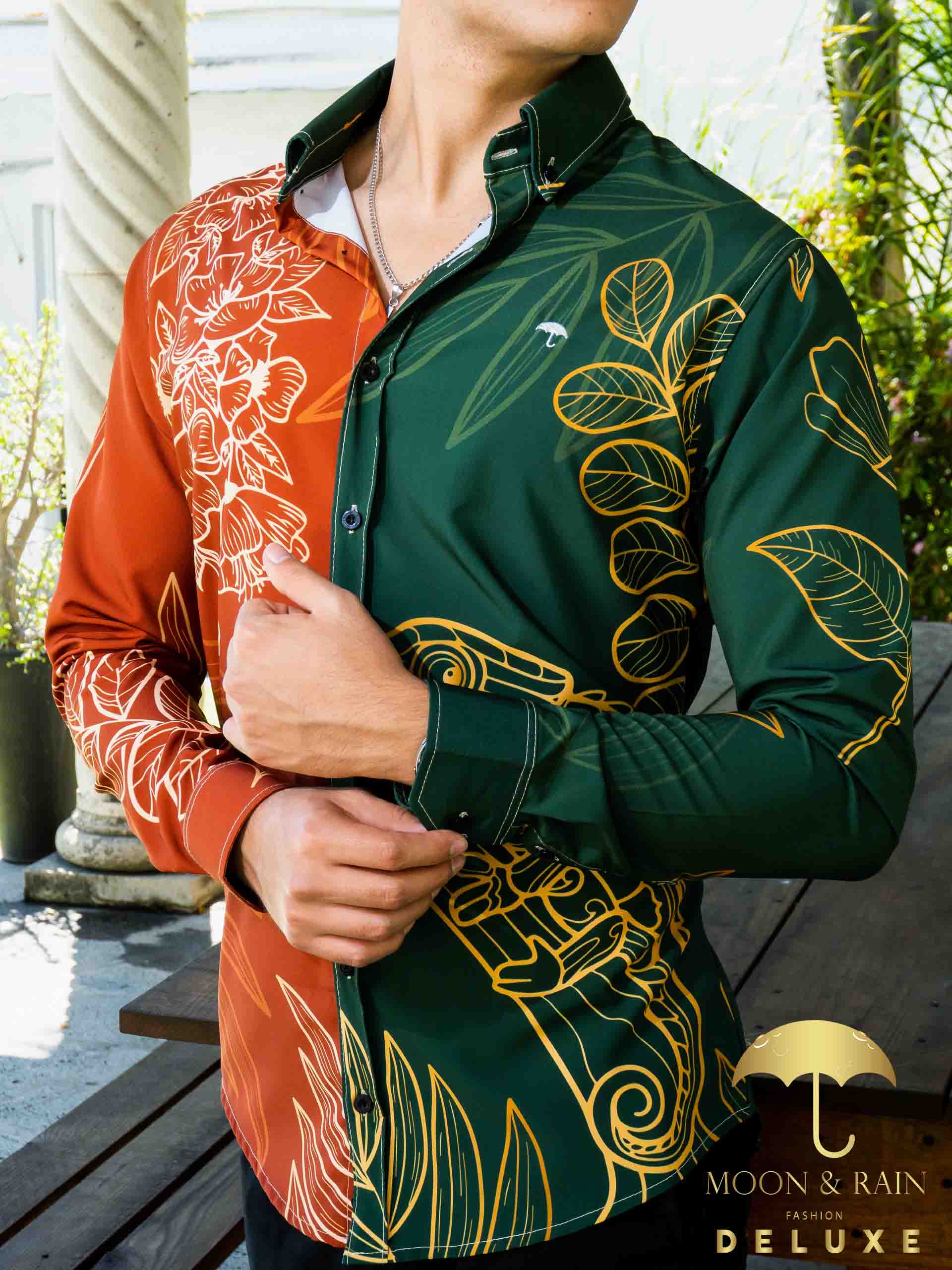 Camisa Hombre Casual Slim Fit Camaleón - 34 (S)-Tiendas Platino