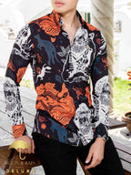 Camisa Hombre Casual Slim Fit Negra Australia Hipster - 34 (S)-Tiendas Platino