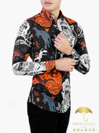 Camisa Hombre Casual Slim Fit Negra Australia Hipster - 34 (S)-Tiendas Platino