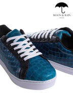 Tenis Hombre Azules Grabado Coco Det Negro - Tiendas Platino Tenis Hombre 25 MX
