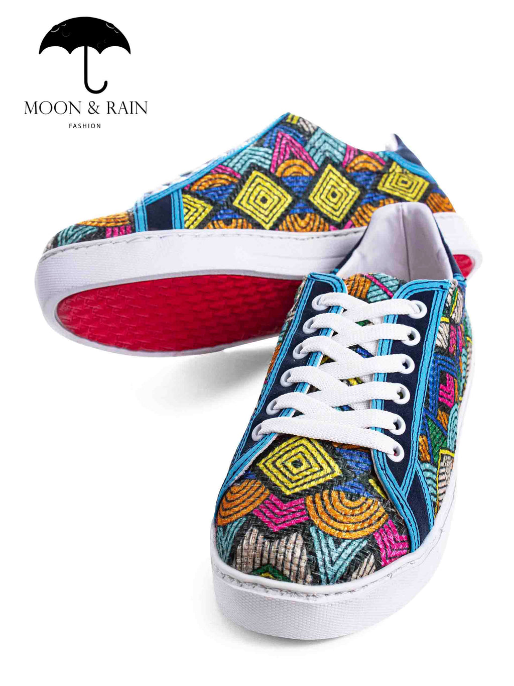 Tenis Artesanales Grecas Premium Multicolor Style 2 - Tiendas Platino Tenis Hombre 22 MX