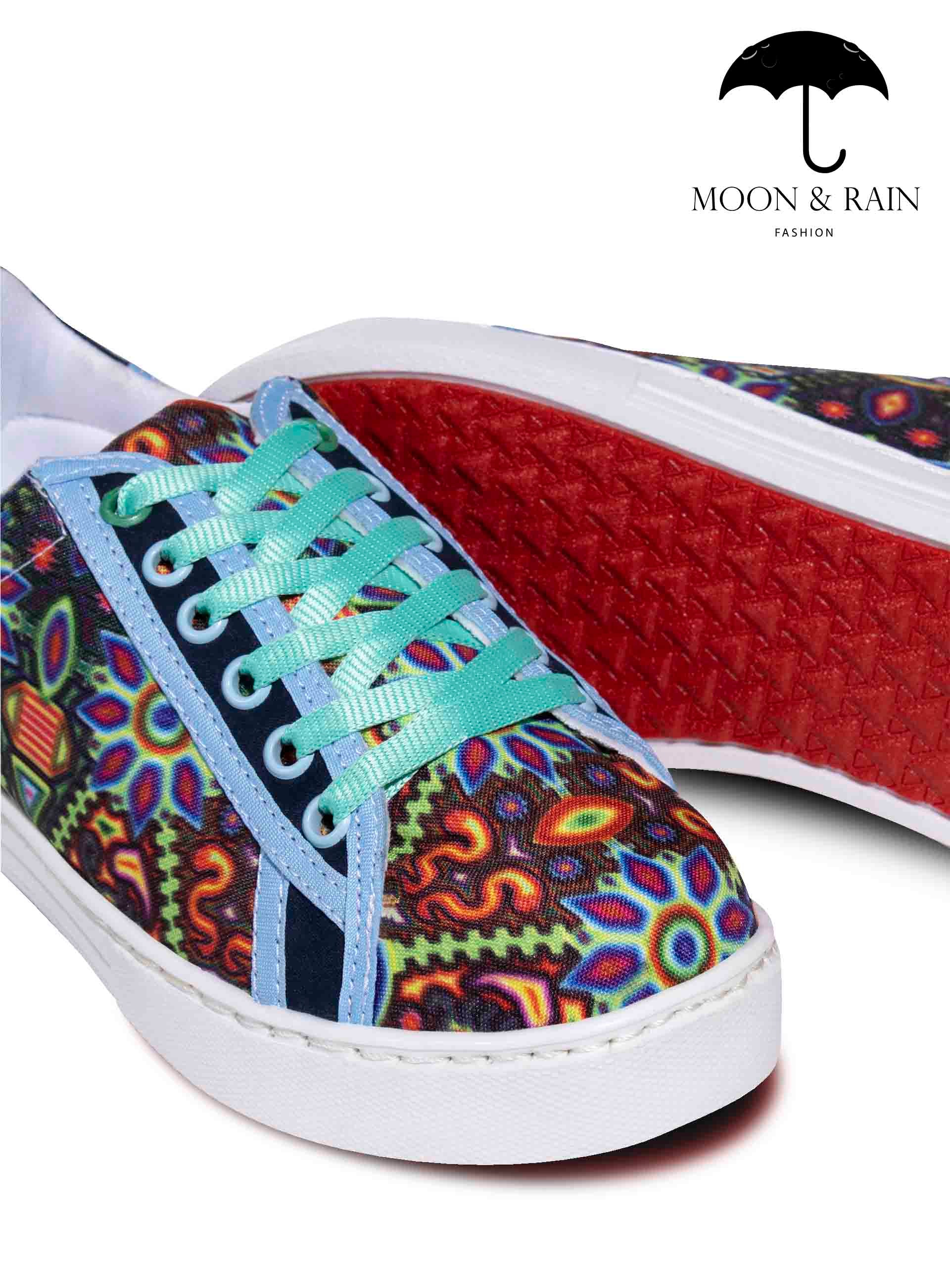Tenis Efecto Mandala Azul - Tiendas Platino Tenis Hombre 22 MX