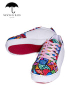 Tenis Blancos Lisos Mandala Rosa - Tiendas Platino Tenis Hombre 22 MX