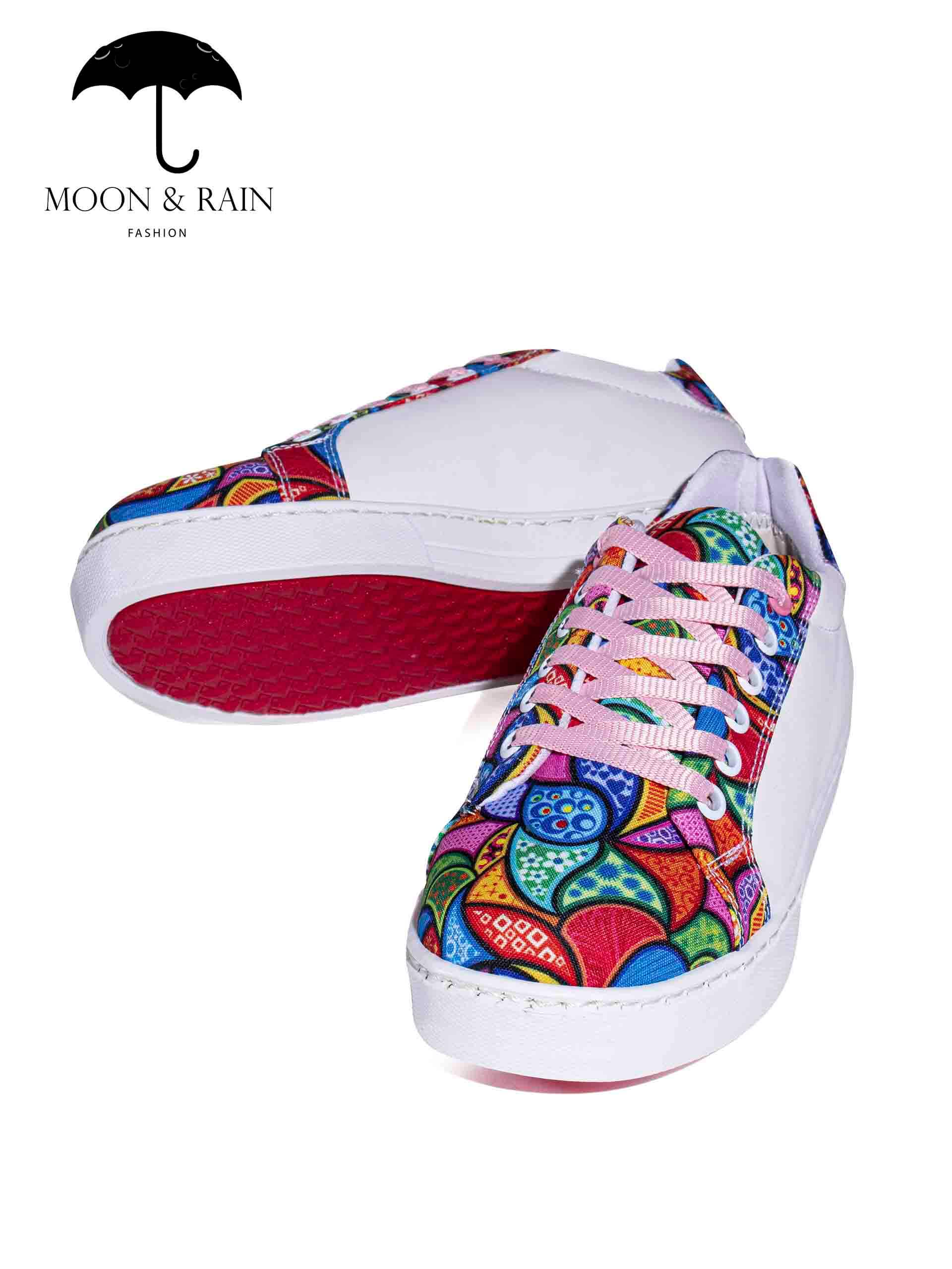 Tenis Blancos Lisos Mandala Rosa - Tiendas Platino Tenis Hombre 22 MX