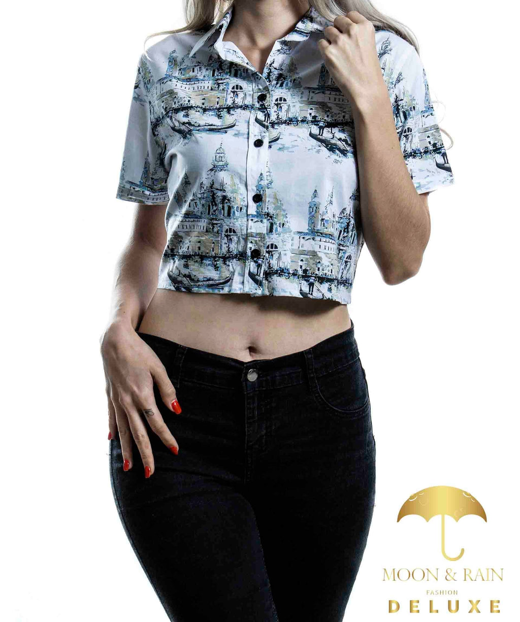 Camisa Mujer Casual Slim Fit Blanca Town - 6 - 7 (S)-Tiendas Platino