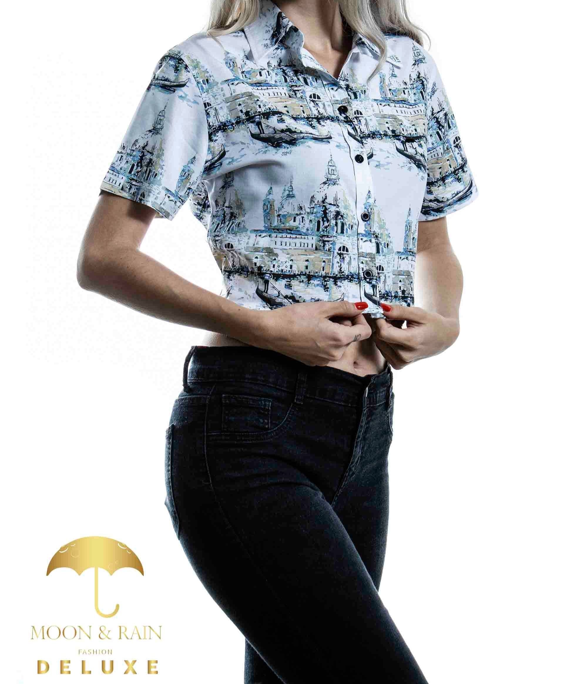 Camisa Mujer Casual Slim Fit Blanca Town - 6 - 7 (S)-Tiendas Platino