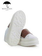 Tenis Blancos Cinta Snake Café - Tiendas Platino Tenis Mujer 22 MX