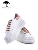 Tenis Blancos Det Coco Rosa Style 07 - Tiendas Platino Tenis Mujer 22 MX