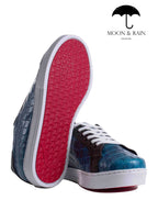 Tenis Hombre Azules Grabado Coco Det Negro - Tiendas Platino Tenis Hombre 25 MX