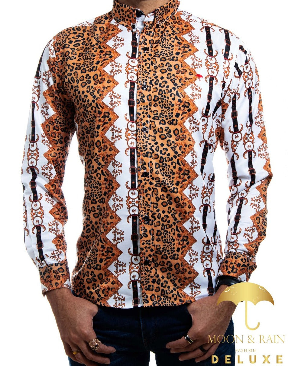 Camisa leopardo online hombre