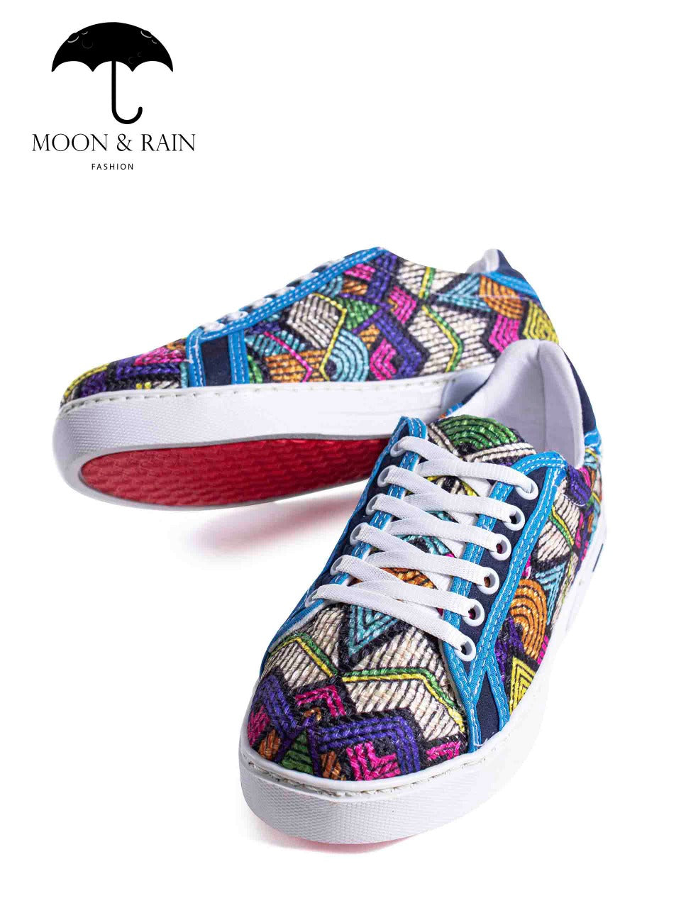 Tenis Artesanales Grecas Premium Multicolor Style 2 - Tiendas Platino Tenis Hombre 22 MX